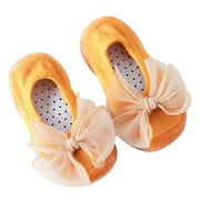 Utoimkio Toddler Baby Sock Shoes 0-3 Months Toddler Baby Girls Kids Rabbit Soft Sole Rubber Shoes Socks Slipper Stocking